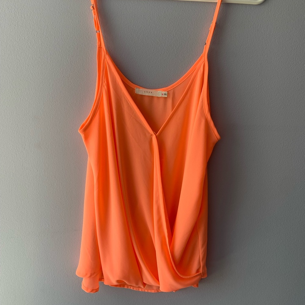 Neon orange tank top by Lush!